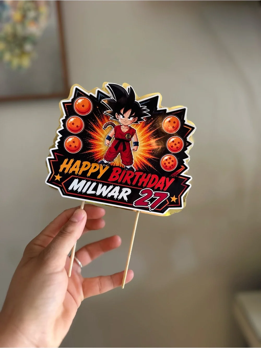 🎂 Custom Cake Topper Any Theme | Personalized Birthday Decoration